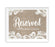 Burlap Lace Wedding Party Signs-Set of 1-Koyal Wholesale-Mr. & Mrs.-