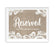 Burlap Lace Wedding Party Signs-Set of 1-Koyal Wholesale-Mr. & Mrs.-