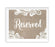 Burlap Lace Wedding Party Signs-Set of 1-Koyal Wholesale-Reserved-