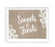Burlap Lace Wedding Party Signs-Set of 1-Koyal Wholesale-Sweets & Treats-