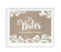 Burlap Lace Wedding Party Signs-Set of 1-Koyal Wholesale-Water-