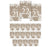 Burlap Lace Wedding Table Numbers-Set of 20-Koyal Wholesale-21-40-