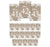 Burlap Lace Wedding Table Numbers-Set of 20-Koyal Wholesale-1-20-