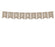 Burlap Pennant Party Banner-Set of 1-Andaz Press-Surprise!-