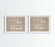 Burlap Wedding Party Signs, 2-Pack-Set of 2-Andaz Press-Ladies, Gents-