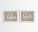 Burlap Wedding Party Signs, 2-Pack-Set of 2-Andaz Press-Ladies, Gents-