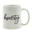 Calligraphy Good Virtues Ceramic Coffee Mug-Set of 1-Andaz Press-Blessed-