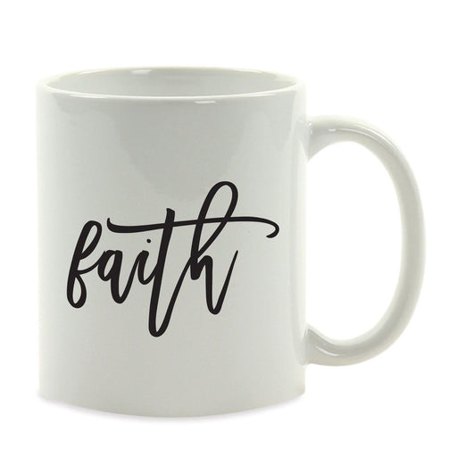Calligraphy Good Virtues Ceramic Coffee Mug-Set of 1-Andaz Press-Faith-