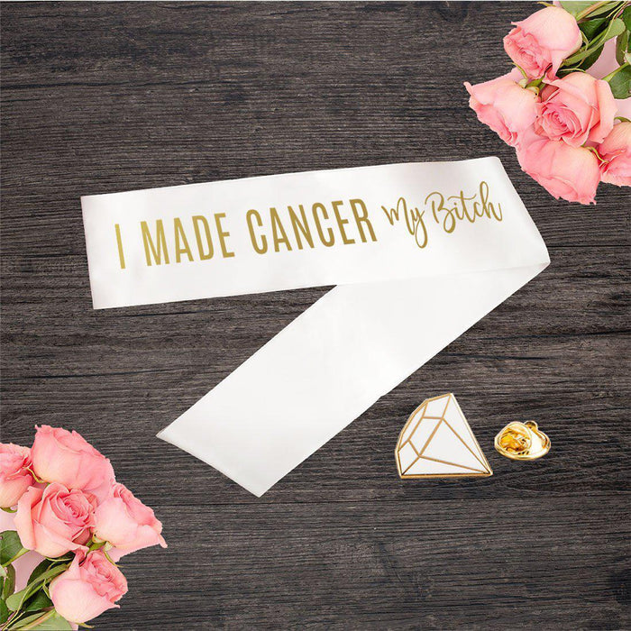 Cancer Survivor Party Sashes-Set of 1-Andaz Press-Cancer My Bitch-