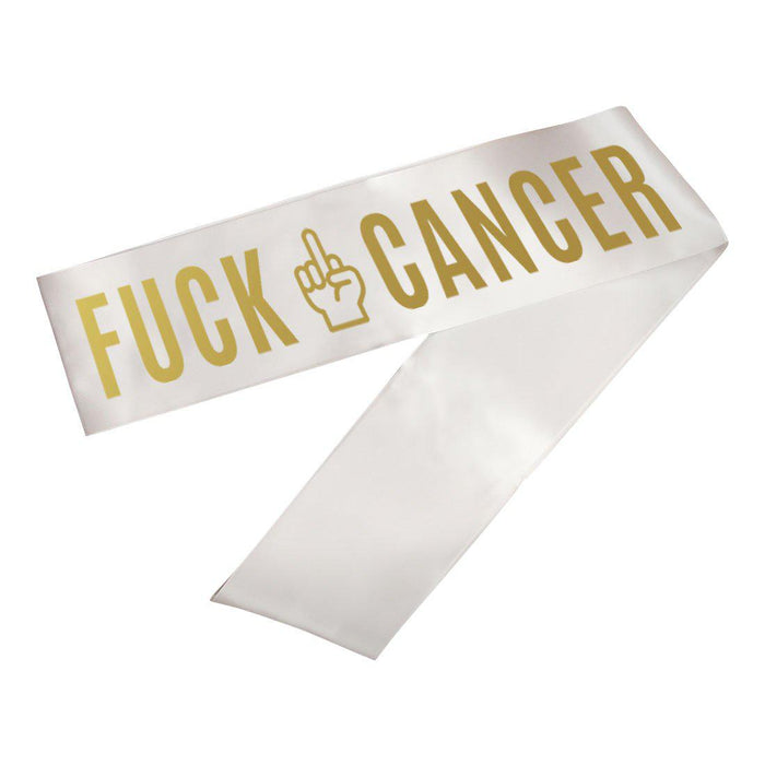 Cancer Survivor Party Sashes-Set of 1-Andaz Press-Fuck Cancer-