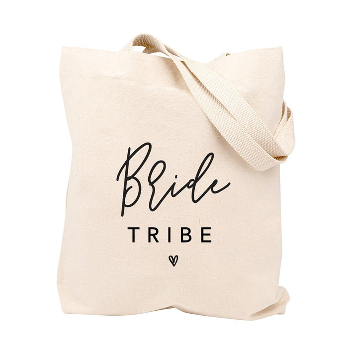 Canvas Tote Bag For Bride-Set of 1-Andaz Press-Bride Tribe-