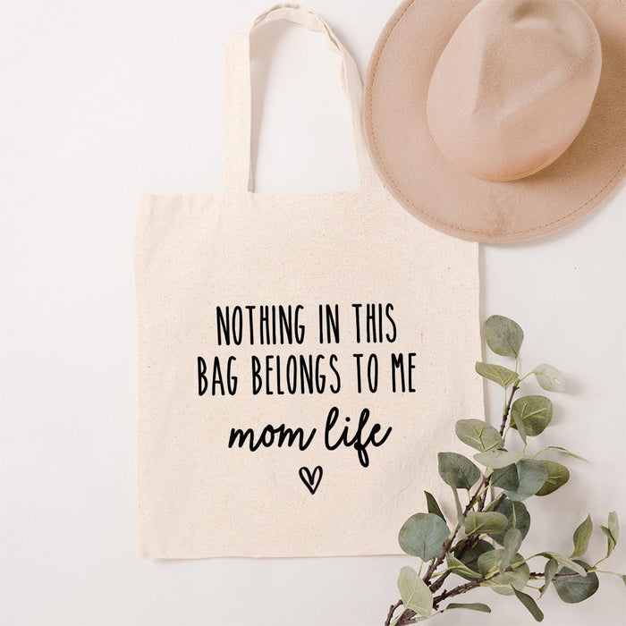 Canvas Tote Bags for Mom-Set of 1-Koyal Wholesale-Best Mom Ever-