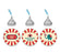 Carnival Circus Baby Shower Hershey's Kisses Stickers-Set of 216-Andaz Press-