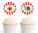 Carnival Circus Birthday Cupcake Topper DIY Party Favors Kit-Set of 20-Andaz Press-