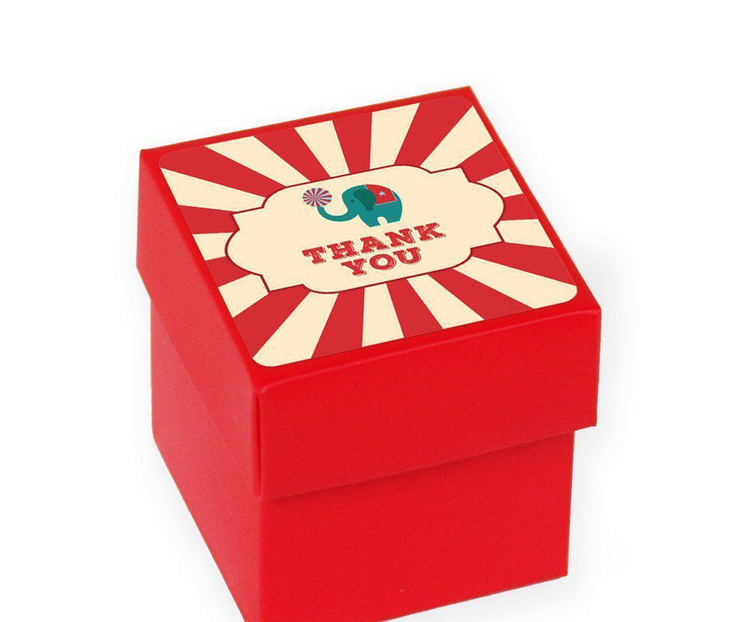 Carnival Circus Birthday DIY Party Favors Kit with Favor Boxes and Labels, Thank You-Set of 20-Andaz Press-