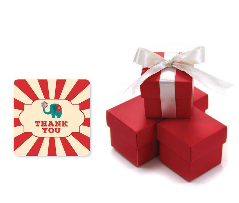 Carnival Circus Birthday DIY Party Favors Kit with Favor Boxes and Labels, Thank You-Set of 20-Andaz Press-