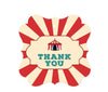 Carnival Circus Birthday Fancy Frame Gift Tags-Set of 24-Andaz Press-Thank You-