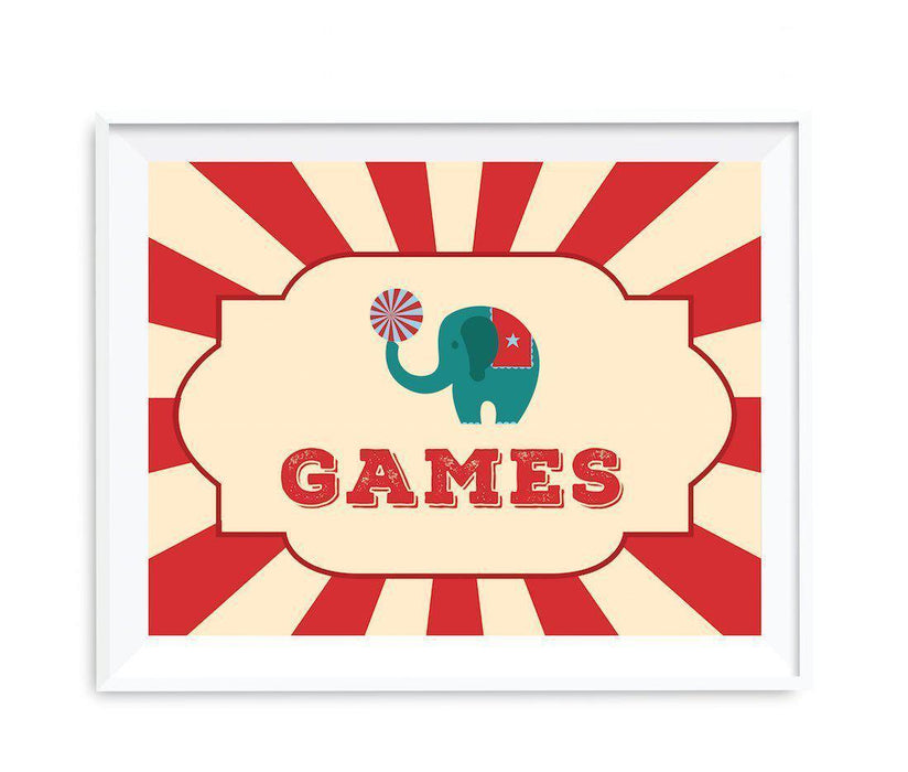 Carnival Circus Birthday Party Signs-Set of 1-Andaz Press-Come One Come All-