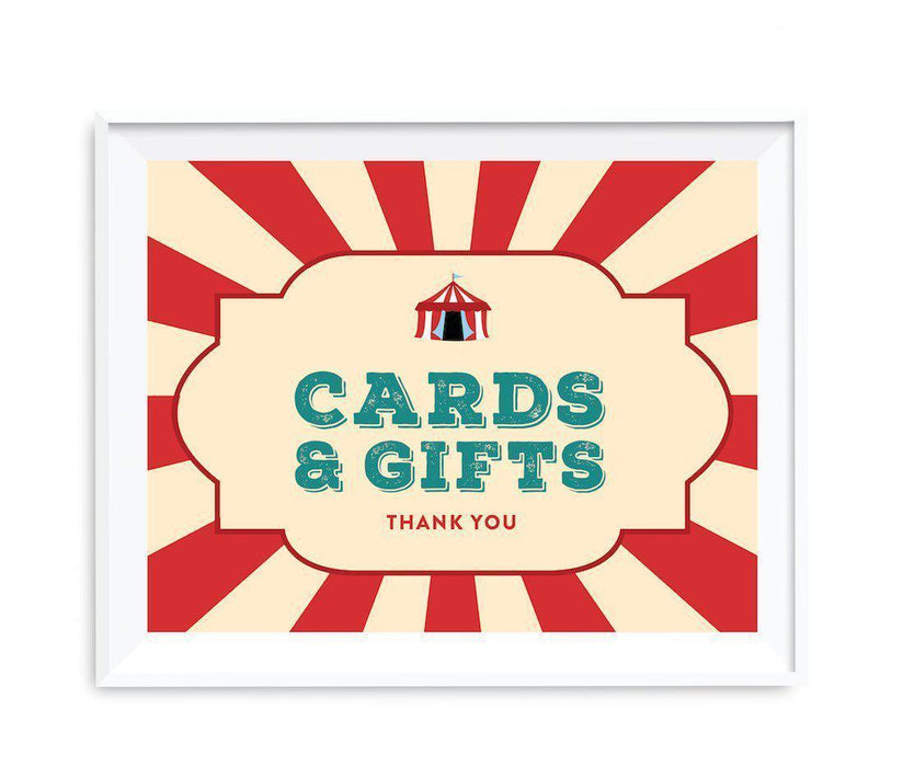 Carnival Circus Birthday Party Signs-Set of 1-Andaz Press-Cards & Gifts-