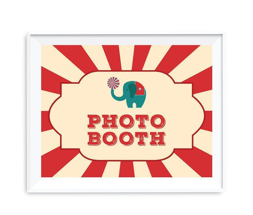 Carnival Circus Birthday Party Signs-Set of 1-Andaz Press-Photo Booth-
