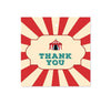 Carnival Circus Birthday Square Gift Tags-Set of 24-Andaz Press-Thank You-