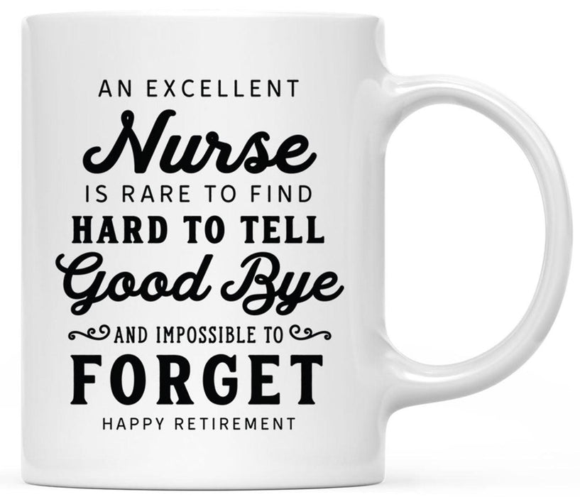 Ceramic Nurse Coffee Mug Gifts - 8 Designs-Set of 1-Andaz Press-Happy Retirement-