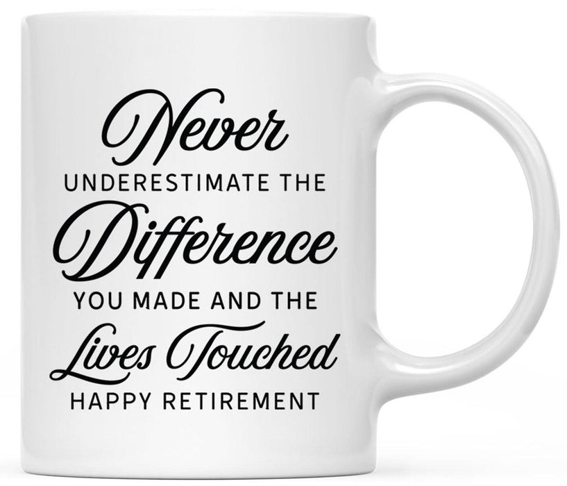 Ceramic Nurse Coffee Mug Gifts - 8 Designs-Set of 1-Andaz Press-The Difference You Made-