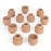 Ceramic Reversible Candle Holder, Decorative Taper and Tea Light Candle Holder, Unique Tall Candle Holders, Set of 12-Set of 12-Koyal Wholesale-Terracotta-