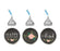 Chalkboard Floral Hershey's Kisses Stickers-Set of 216-Andaz Press-