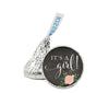 Chalkboard Floral Roses Hershey's Kiss Baby Shower Stickers-Set of 216-Andaz Press-