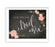 Chalkboard & Floral Roses Wedding Favor Party Signs-Set of 1-Andaz Press-Please Take One-