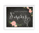 Chalkboard & Floral Roses Wedding Favor Party Signs-Set of 1-Andaz Press-Please Take One-