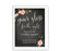 Chalkboard & Floral Roses Wedding Favor Party Signs-Set of 1-Andaz Press-Please Take One-