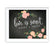 Chalkboard & Floral Roses Wedding Favor Party Signs-Set of 1-Andaz Press-Please Take One-