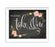 Chalkboard & Floral Roses Wedding Favor Party Signs-Set of 1-Andaz Press-Please Take One-