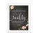 Chalkboard & Floral Roses Wedding Love Quote Wall Art Print Sign-Set of 1-Andaz Press-Every Heart Sings A Song-