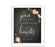 Chalkboard & Floral Roses Wedding Love Quote Wall Art Print Sign-Set of 1-Andaz Press-Every Heart Sings A Song-