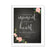 Chalkboard & Floral Roses Wedding Love Quote Wall Art Print Sign-Set of 1-Andaz Press-Every Heart Sings A Song-