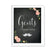 Chalkboard & Floral Roses Wedding Party Signs, 2-Pack-Set of 2-Andaz Press-Ladies, Gents-