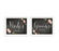 Chalkboard & Floral Roses Wedding Party Signs, 2-Pack-Set of 2-Andaz Press-Ladies, Gents-