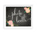 Chalkboard & Floral Roses Wedding Party Signs-Set of 1-Andaz Press-Mr. & Mrs.-