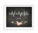 Chalkboard & Floral Roses Wedding Party Signs-Set of 1-Andaz Press-Mr. & Mrs.-
