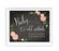 Chalkboard & Floral Roses Wedding Party Signs-Set of 1-Andaz Press-Mr. & Mrs.-