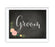 Chalkboard & Floral Roses Wedding Party Signs-Set of 1-Andaz Press-Mr. & Mrs.-