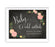 Chalkboard & Floral Roses Wedding Party Signs-Set of 1-Andaz Press-Mr. & Mrs.-