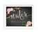 Chalkboard & Floral Roses Wedding Party Signs-Set of 1-Andaz Press-Mr. & Mrs.-