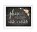 Chalkboard & Floral Roses Wedding Party Signs-Set of 1-Andaz Press-Mr. & Mrs.-