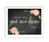 Chalkboard & Floral Roses Wedding Party Signs-Set of 1-Andaz Press-Mr. & Mrs.-