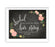 Chalkboard & Floral Roses Wedding Party Signs-Set of 1-Andaz Press-Mr. & Mrs.-