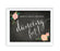 Chalkboard & Floral Roses Wedding Party Signs-Set of 1-Andaz Press-Mr. & Mrs.-